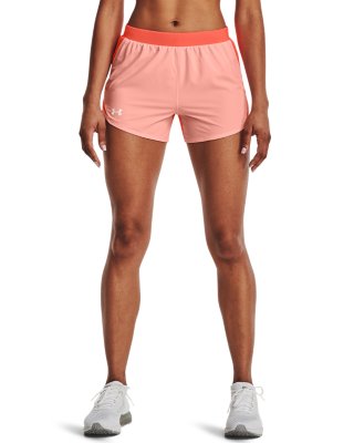 Ladies Under Armour Sports/Leisure/Active/Running Shorts Size Large Pink/ Grey